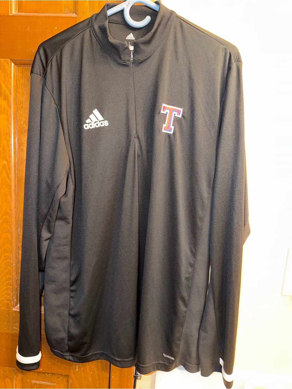 adidas Black Pullover with White Logo